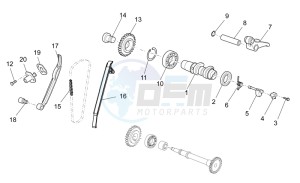 SXV 450 SXV 450-550 STREET LEGAL drawing Rear cylinder timing system