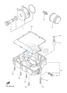 XJ6F ABS 600 DIVERSION F (ABS) (1DG3) drawing OIL CLEANER