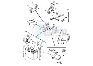 XV VIRAGO 250 drawing BATTERY