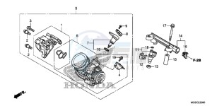 NC700DD INTEGRA E drawing THROTTLE BODY