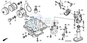 CBR600RRA Korea - (KO / ABS) drawing OIL PAN/OIL PUMP