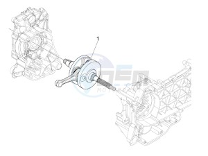 X7 250 ie Euro 3 drawing Crankshaft