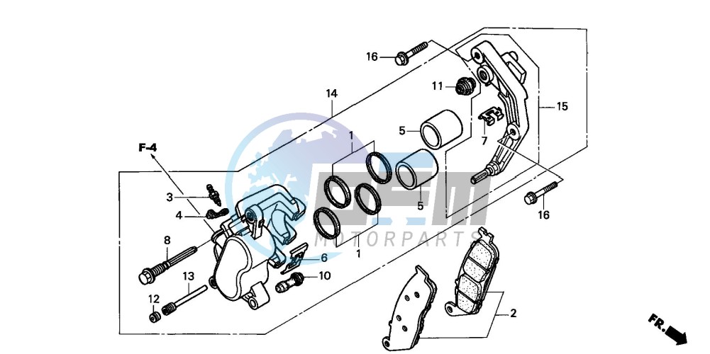 FRONT BRAKE CALIPER