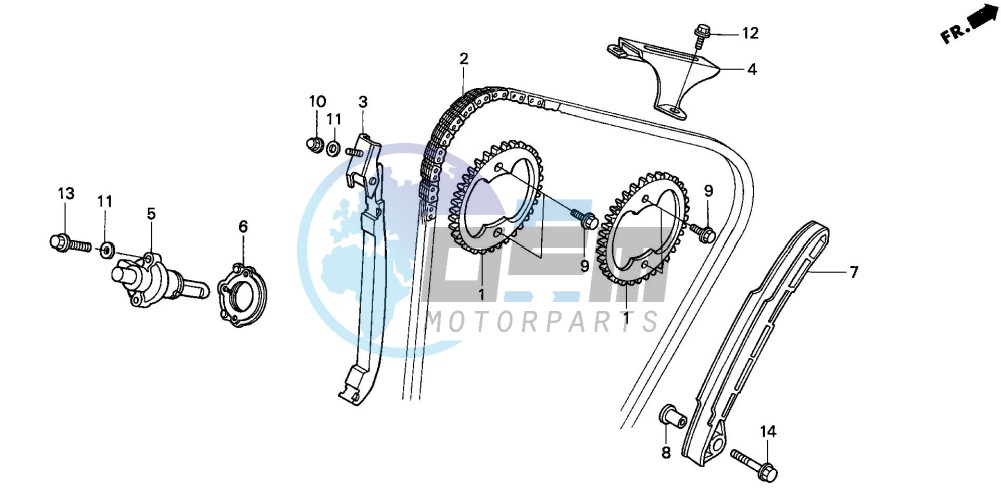 CAM CHAIN/TENSIONER (1)