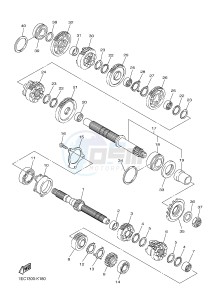 FZ1-S FZ1 FAZER 1000 (1CAK 1CAL) drawing TRANSMISSION