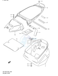 UC125 (E2) drawing HELMET BOX