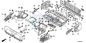 SXS700M4H Europe Direct - (ED) drawing BED PLATE/REAR GATE (SXS700M4/M4P)