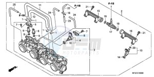 CB600F39 Australia - (U / ST) drawing THROTTLE BODY