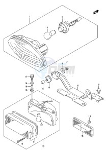 LT-A750X drawing REAR COMBINATION LAMP (LT-A750XL3 P17)