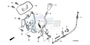 CB650FAG CB650F 6ED drawing SELECT LEVER