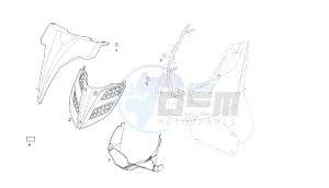 RAMBLA - 300 CC VTHRA1C drawing COVER FRONT SHIELD