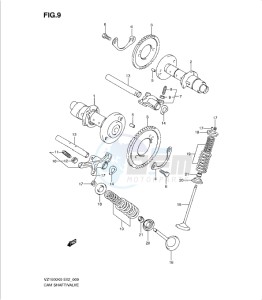 VZ1500K9 drawing CAMSHAFT - VALVE