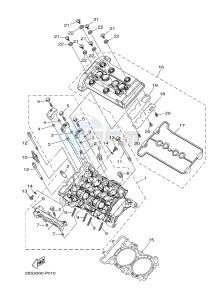 XT1200Z SUPER TENERE ABS (BP83) drawing CYLINDER HEAD