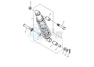 XT E 600 drawing REAR SUSPENSION