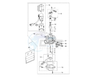 NS AEROX NAKED 50 drawing CARBURETOR