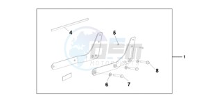 VT750C9 Korea - (KO / MK) drawing BACKREST/REAR CAR