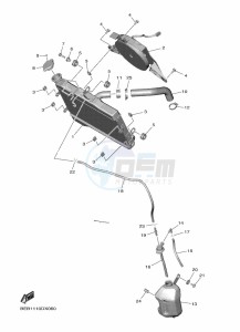 YZF690 YZF-R7 (BEB4) drawing RADIATOR & HOSE