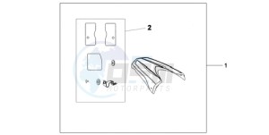 CB600F9 U / ABS ST drawing REAR SEAT COWL R-320P