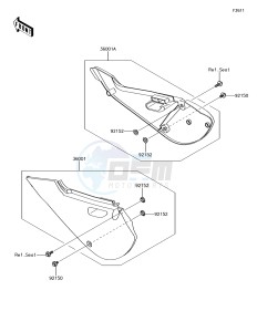 KX65 KX65AGF EU drawing Side Covers