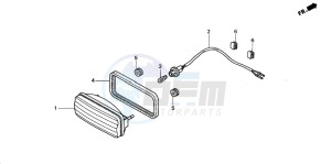 TRX350FE FOURTRAX 350 4X4ES drawing TAILLIGHT