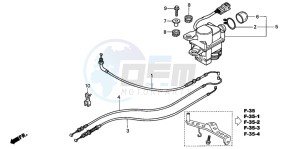 CBR900RR FIRE BLADE drawing SERVO MOTOR