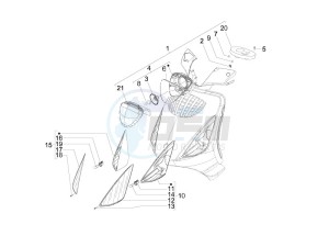 Zip 50 4T 25 Km-h (EMEA) drawing Front headlamps - Turn signal lamps