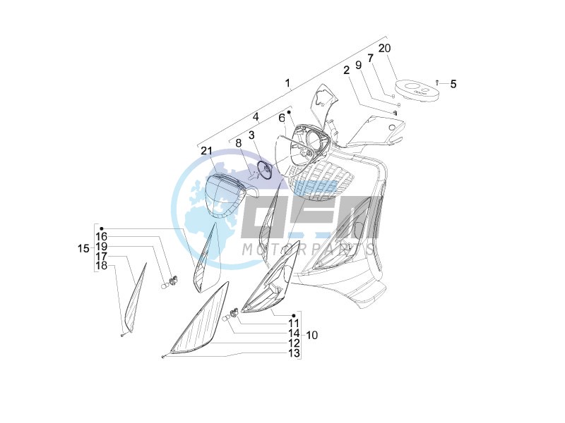 Front headlamps - Turn signal lamps