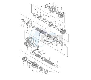 XVS A MIDNIGHT STAR 1300 drawing TRANSMISSION