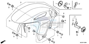 CBR1000RRC drawing FRONT FENDER