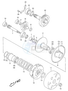 AY50 (V-W-X-Y) katana drawing TRANSMISSION (2) (model AY50 K1)