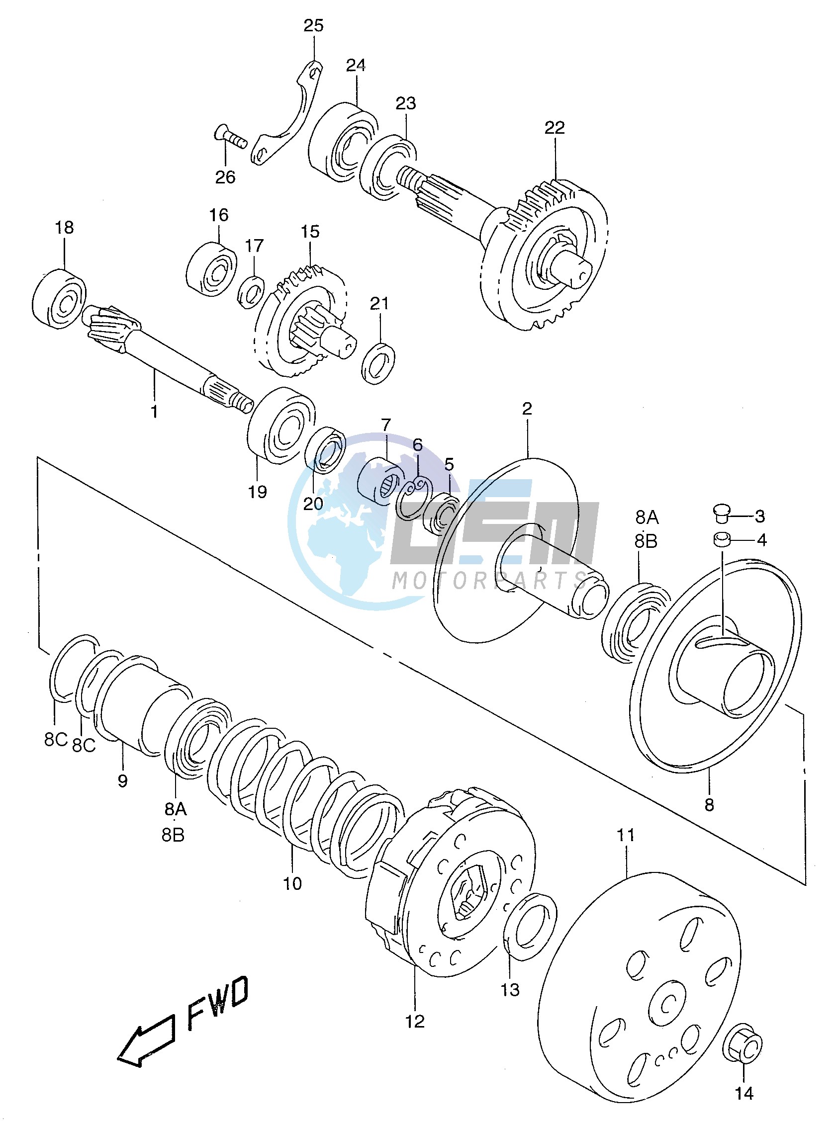 TRANSMISSION (2) (model AY50 K1)