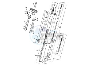 TT E 600 drawing FRONT FORK