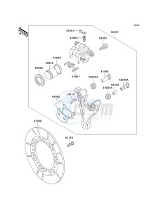 KZ 1000 P [POLICE 1000] (P20-P24) [POLICE 1000] drawing REAR BRAKE-- P20- -