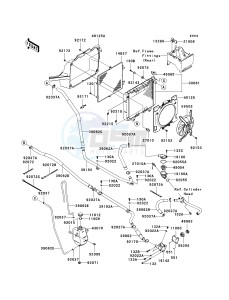 KRF 750 D [TERYX 750 4X4] (D8F) D8F drawing RADIATOR