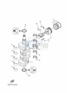 F100DETL drawing CRANKSHAFT--PISTON