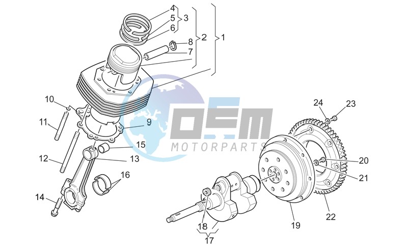 Crankshaft cpl.