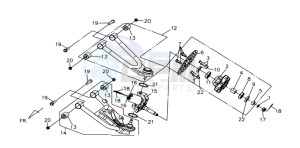 QUAD LANDER 300S ENTRY drawing REAR FORK / FRONT BRAKE DISC