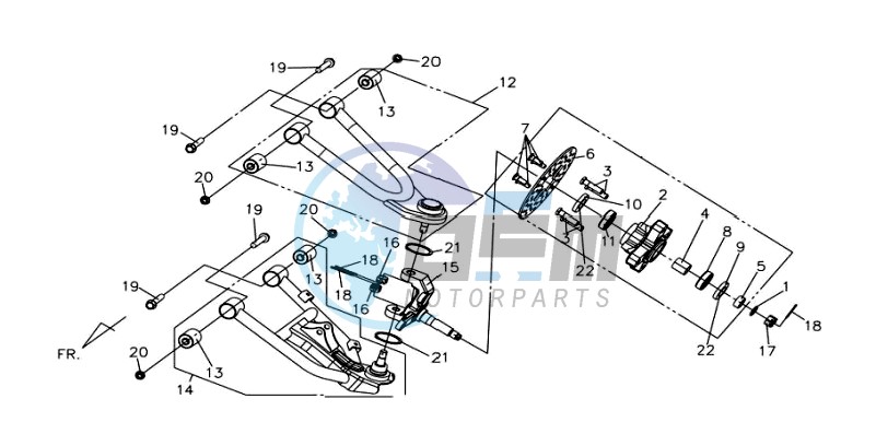 REAR FORK / FRONT BRAKE DISC