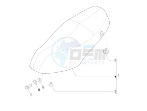 ZIP 50 4T NOABS E4 (EMEA) drawing Saddle/seats