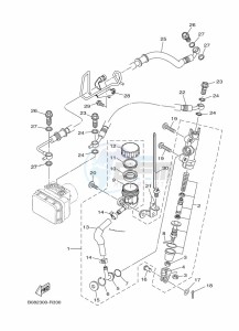 MT-03 MTN320-A (BEV8) drawing REAR MASTER CYLINDER