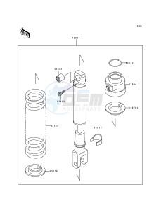 KL 650 B [TENGAI] (B2-B3) [TENGAI] drawing SHOCK ABSORBER