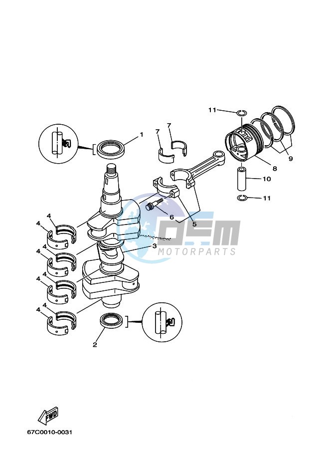 CRANKSHAFT--PISTON