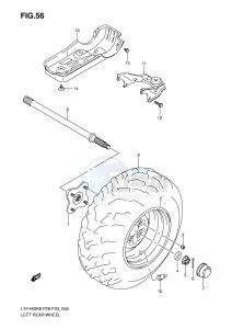 LT-F400 (P28-P33) drawing LEFT REAR WHEEL