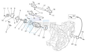 SXV 450 SXV 450-550 STREET LEGAL drawing Gear box selector II