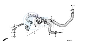 CBR600RRA UK - (E / 3E) drawing AIR INJECTION CONTROL VALVE