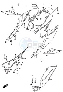 GSX-S750A drawing FRAME COVER (GSX-S750AL8 E21)