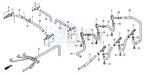 GL1500C F6C drawing CARBURETOR (TUBING)