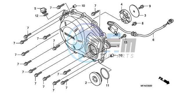 RIGHT CRANKCASE COVER