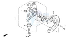 TRX500TM drawing KNUCKLE (TRX500TM)