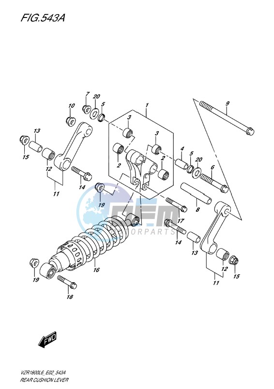 REAR CUSHION LEVER